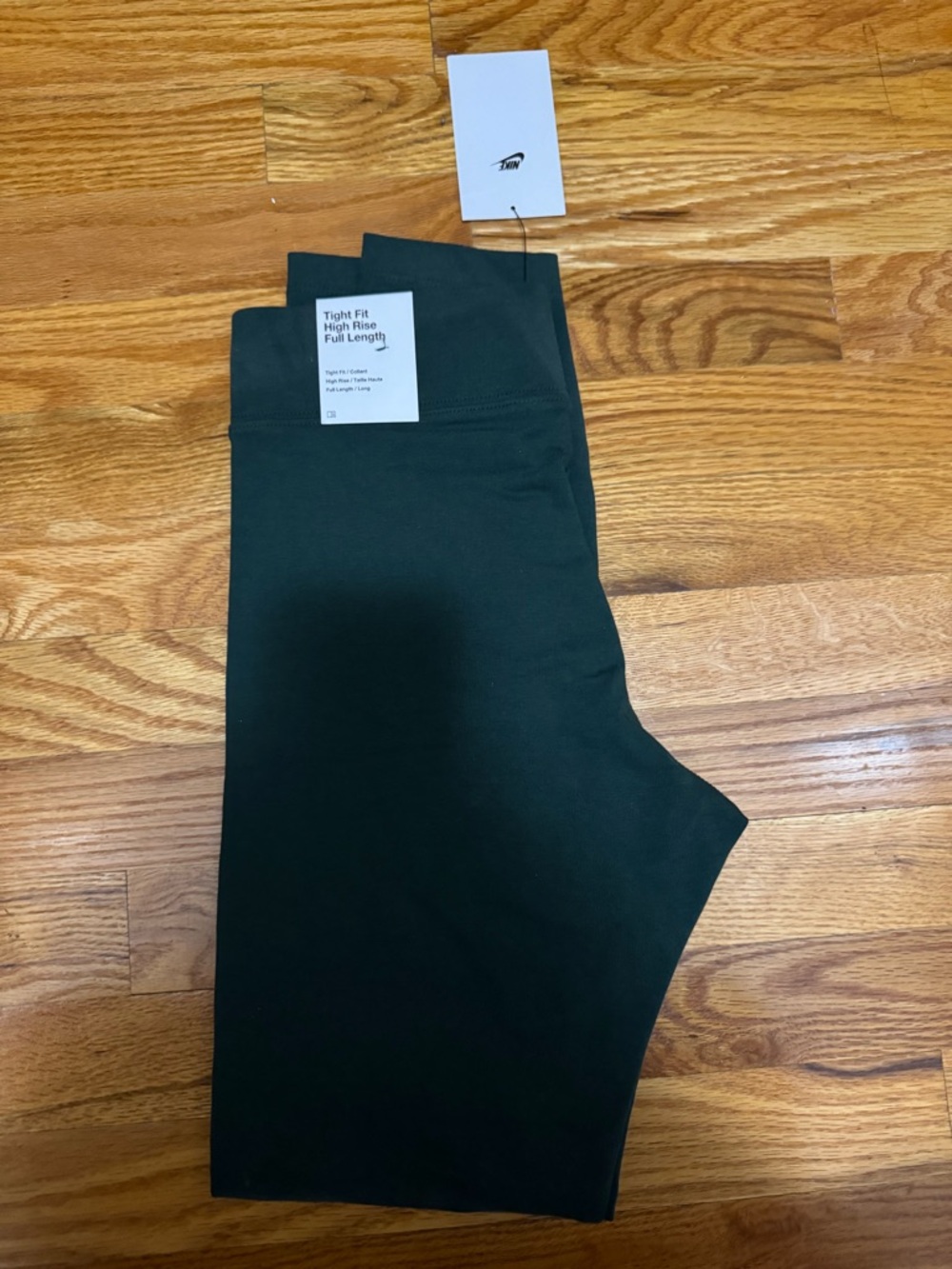 Nike Dark Green High-Rise Tight Fit Leggings